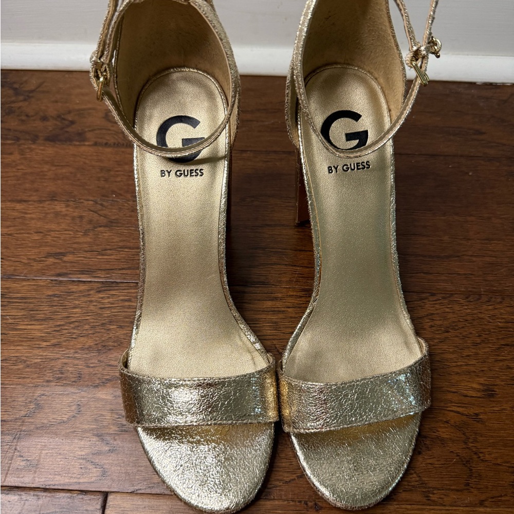 Guess Shimmering Gold Heels